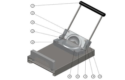 Manual Empanada Maker | Commercial Empanada Press with Interchangeable Molds